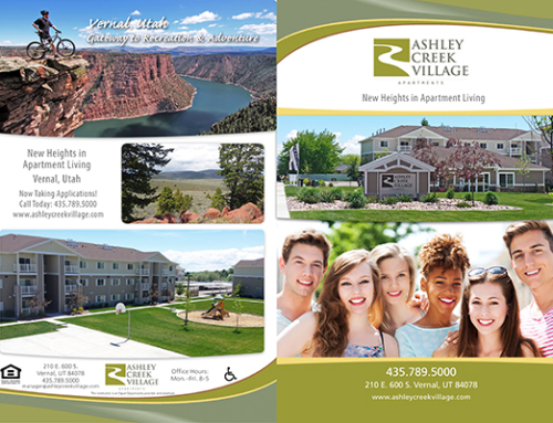 Ashley Creek Village 4-Page Portfolio Brochure Design