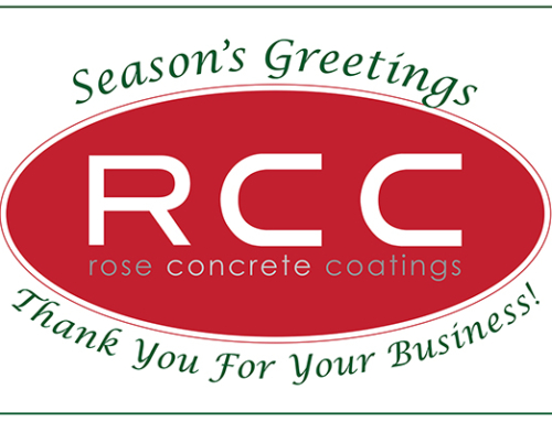 Rose Concrete Coatings Holiday Box Label