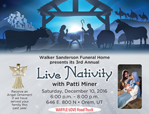 Walker Sanderson Live Nativity Flyer Design