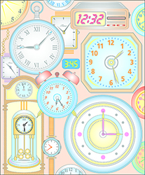 Timepieces Illustration - Adobe Illustrator