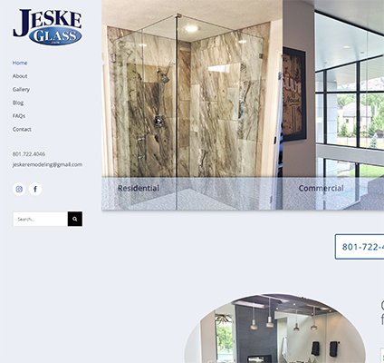 Jeske Glass Responsive Website Design