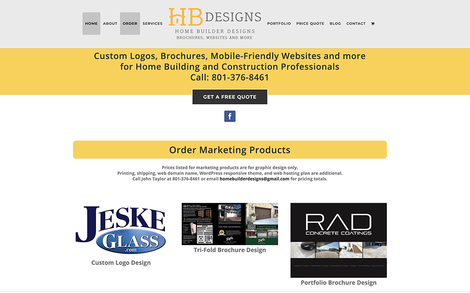 Home Builder Designs homepage slide