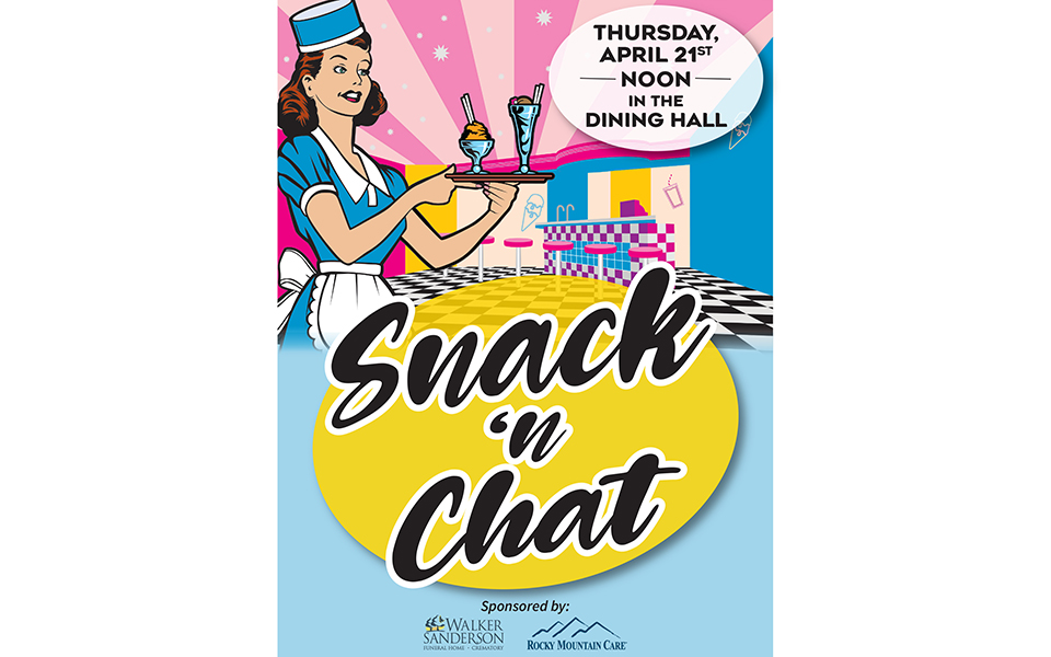 Snack and Chat flyer - 8.5x11