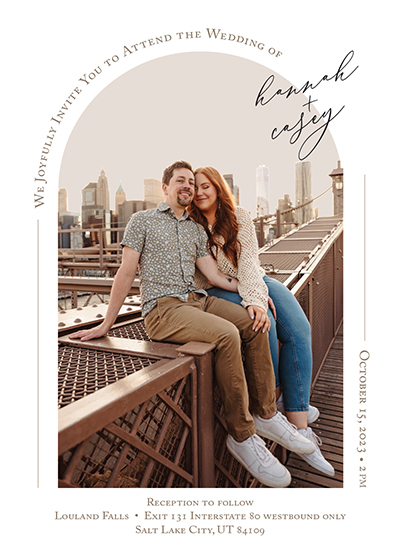 Hannah and Casey Wedding Invitation